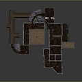 Natural Underground Cave Structure With Stone Steps Passages And Rocky Interior Layout