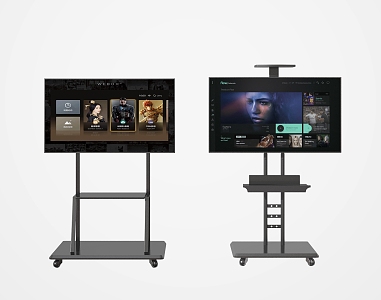 Modern TV Rack TV Screen Display Advertising Rack 3d model