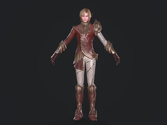Modern Female Warrior Female Assassin Game Character Anime Characters 3d model