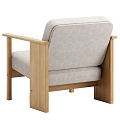 Nordic Sofa Chair Leisure Chair 3d model