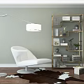 Modern Bookshelf 3d model