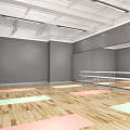 Modern Dance Classroom 3d model