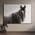 Modern Animal Painting Decorative Painting 3d model