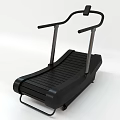 Black Modern Treadmill with Handrails and Running Belt for Home Gym Fitness Workout Equipment