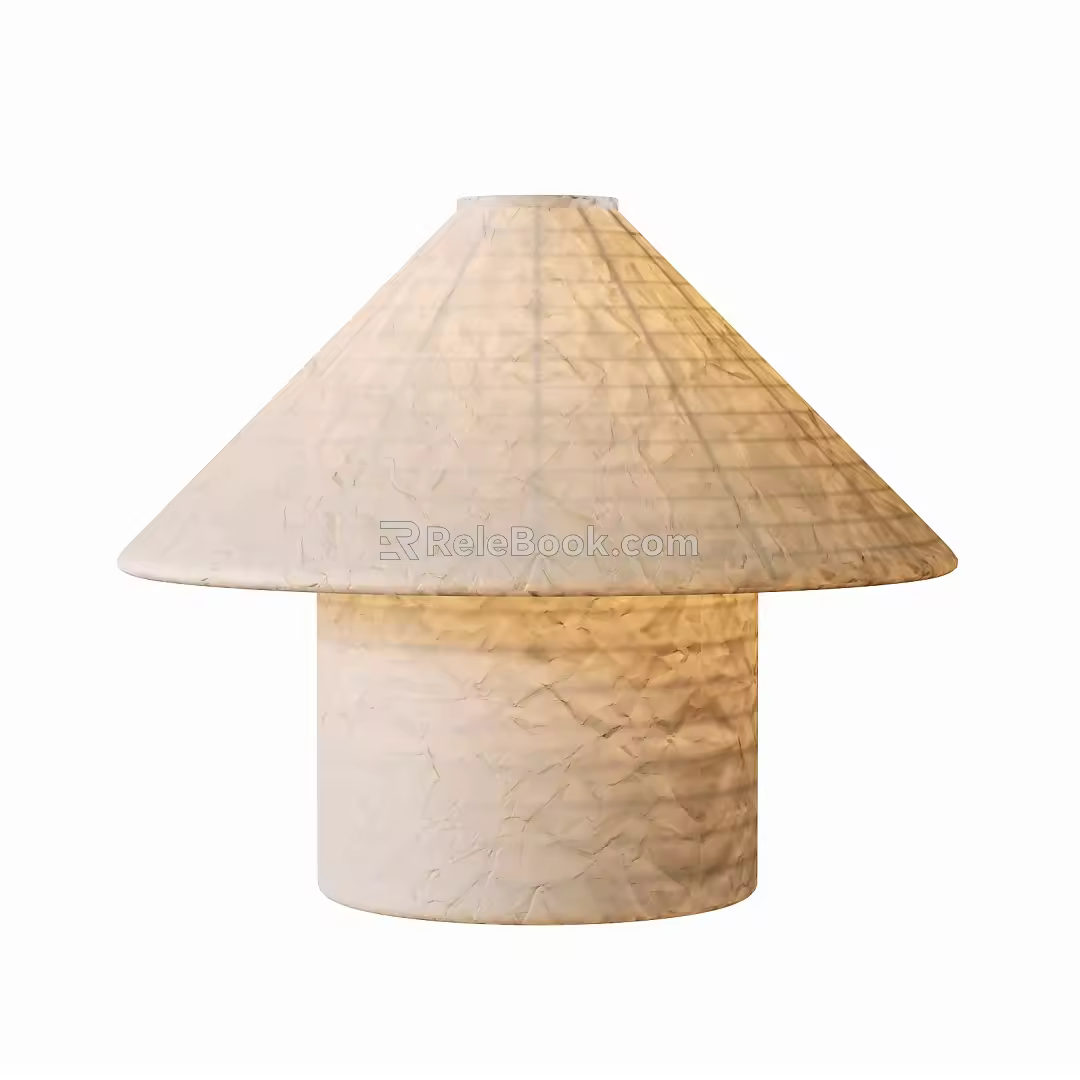 Modern Table Lamp Paper Table Lamp Decorative Table Lamp Nightlight 3d model