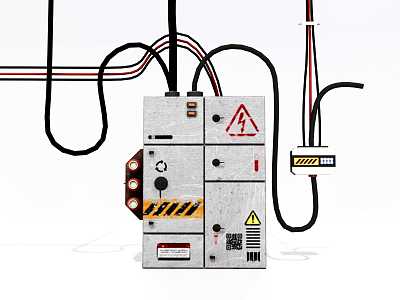 Electric control box 3d model