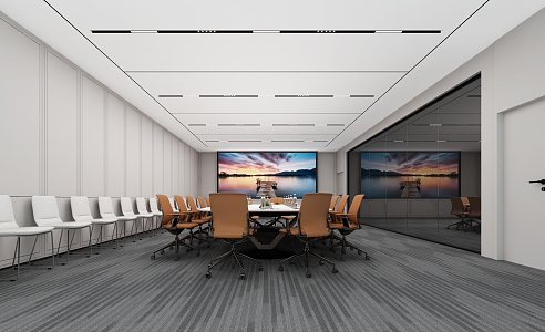 Modern Style Government Affairs Conference Room Simple Government Affairs Forum Room Simple Conference Room Enterprise and Institution Conference Room Enterprise Small Conference Room Government Affairs Conference Room 3d model