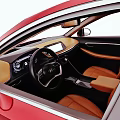 Red Hyundai Car With Modern Sleek Body Design And Alloy Wheels