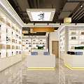 Gaofeng Packaging Retail Store Interior With Modern Lighting Shelves Display Counters And Product Displays