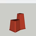 Modern Red Leisure Chair With Simple Design And Ergonomic Structure For Comfortable Seating