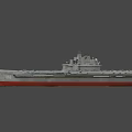 Admiral Kuznetsov aircraft carrier 3d model