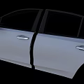 Car Door Interior With Black Red Trim Seat Panels And Door Handles Design