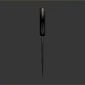 Vintage Cleaver Weapon Featuring Wooden Handle Metal Blade Worn Texture And Smooth Surface Reflection