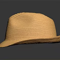 Modern Hat Straw Hat 3d model
