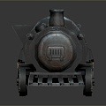 vintage train steam train train carriage locomotive head steam car carriage train modern vehicle 3d model