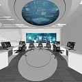 Science and Technology Monitoring Room 3d model