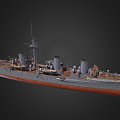 warship warship destroyer weapons ship cruiser ship 38 3d model