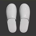 Soft White Indoor Slippers With Comfortable Sole For Home Daily Use