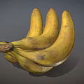 Bunch of Ripe Yellow Bananas Fresh Healthy Tropical Food Item