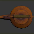 Vintage Copper Teapot With Wooden Handle On Dark Shiny Surface