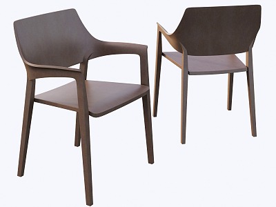 Modern Stroke Dining Chair Single Chair model