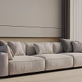Three-seat sofa 3d model