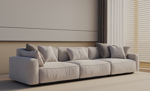 Three-seat sofa 3d model