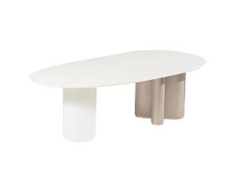 Nordic Clouds Long Dining Table Shaped Coffee Table Modern Minimalist Desk Long Table Negotiation Table Shaped Clouds Long Table 3d model