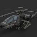 Advanced Military Camouflage Armed Helicopter With Rotor Cockpit Weapon Systems