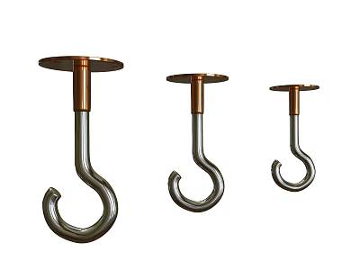 Hardware Tools Metal Hooks with Different Sizes and Heavy Duty Practical Design 3d model