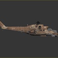 Modern Helicopter Gunship Helicopter Aircraft Gunship Combat Helicopter 3d model