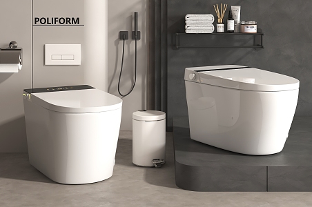 Smart toilet 3d model