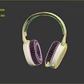 White Wireless PC Gaming Headset With RGB Light And Comfortable Ear Cushions