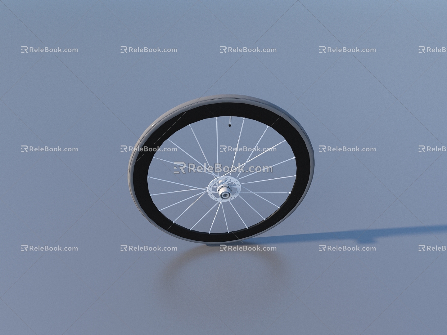 wheel hub wheel bicycle tire 3d model