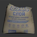 Home Use Gypsum Mixture Packaging Bag Featuring Blue Text And Logo Design