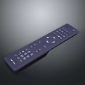 Black Electronic Remote Control With Numeric And Function Buttons For Home Devices