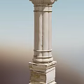 European Roman Column Roman Column 3d model