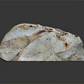 Raw Natural Stone Block With Colorful White Brown Red Textures And Patterns