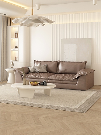 Three-seat sofa 3d model