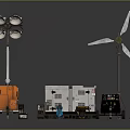 Industrial Equipment Including Portable Lighting Tower Wind Turbine Generators And Small Tools