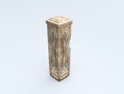 Pillars Greek European 3d model