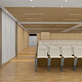 Modern Classroom Ladder Classroom 3d model