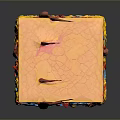 Detailed 3D Skin Structure Model Showing Layers Blood Vessels And Hair Follicles