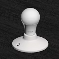 Philips White Wall Light With Spherical Shade And Circular Base Design 3d model