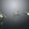 Green Children's Bicycles Featuring Training Wheels And Fun Designs For Kids