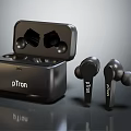 pTron True Wireless Earbuds With Black Charging Case And Modern Compact Design