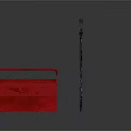 Essential Household Tools Including Red Toolbox Black Pliers and Small Hammer