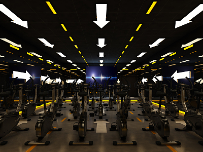 Modern Gym 3d model