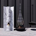 Modern Fireplace 3d model