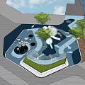 Children's play area SU model 3d model